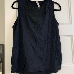 lululemon black tank top with mesh detail - size 6